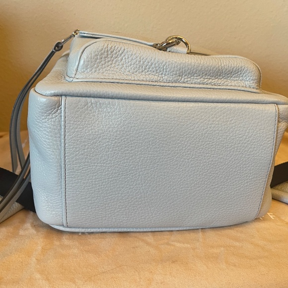 NEW! Rebecca Minkoff Mab Leather Backpack Tote Bag, Ice Blue NWOT Retail: $298 main image 6